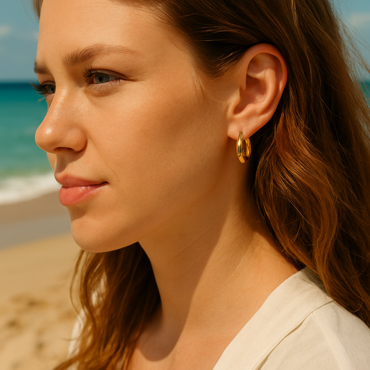 Luna Bold Gold Hoops